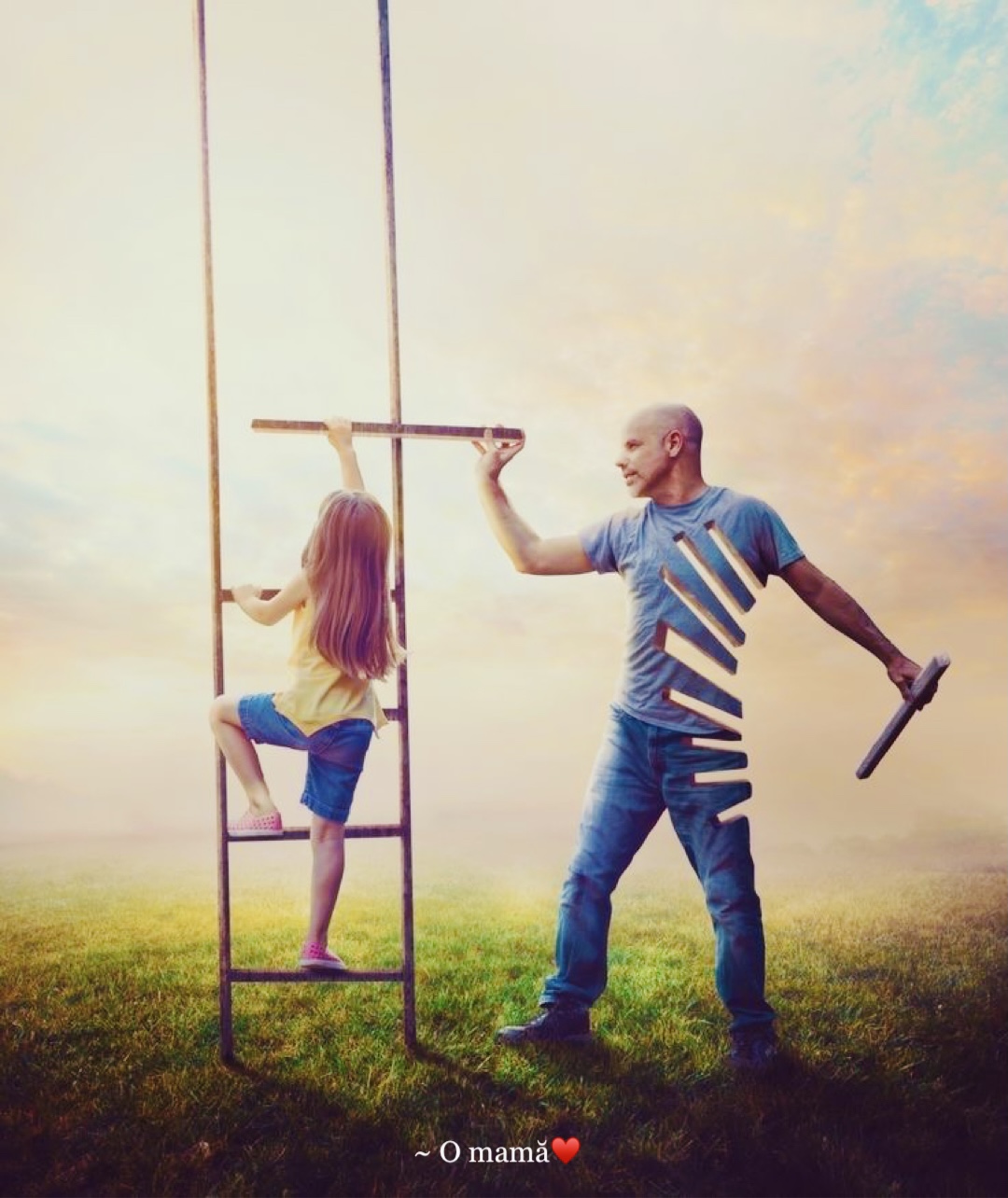 Bărbatul nu vrea ca familia lui să știe cât de mult luptă!